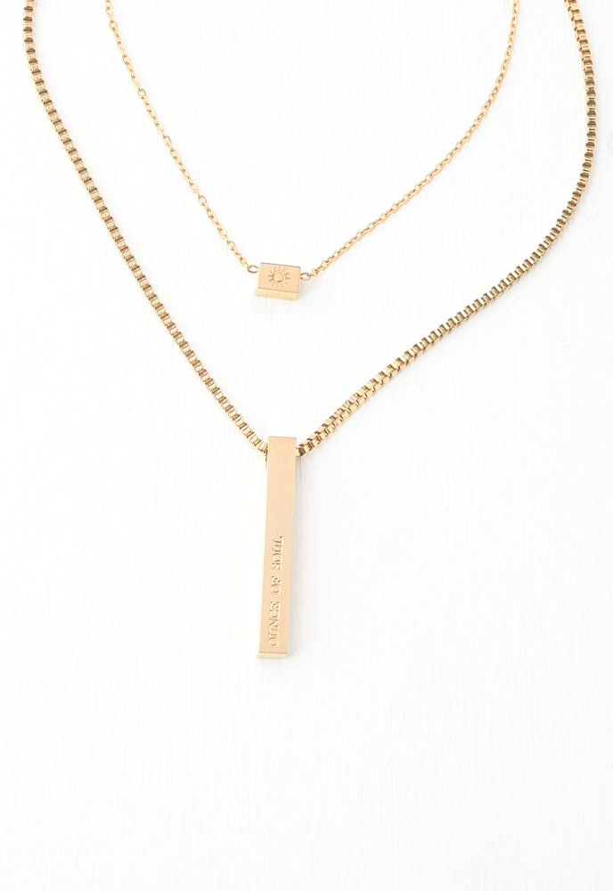 Double necklace-gold