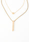 Double necklace-gold