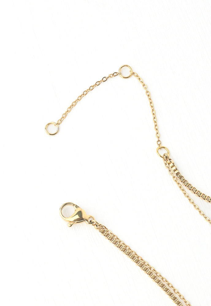 Double necklace-gold
