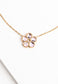 Floral centered on chain necklace