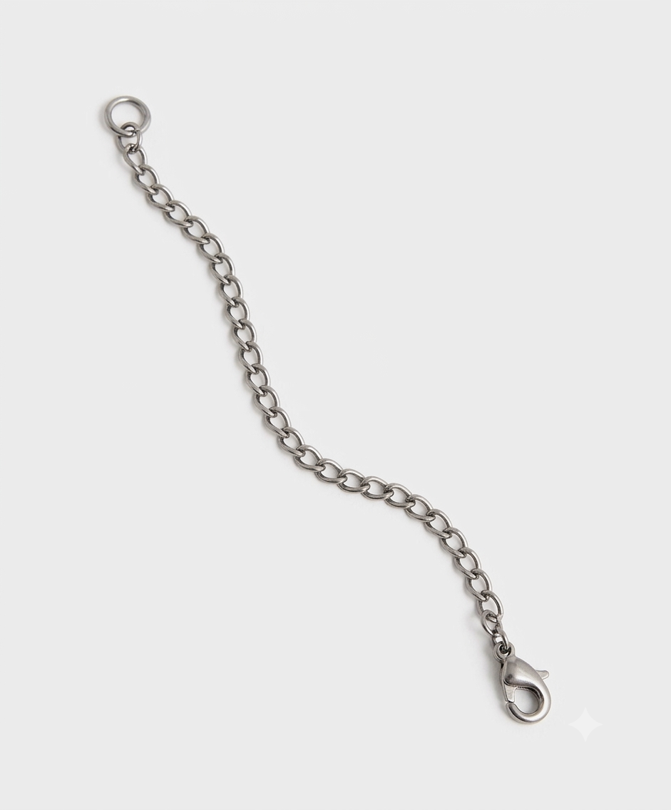 Extender Chain, Silver Plated