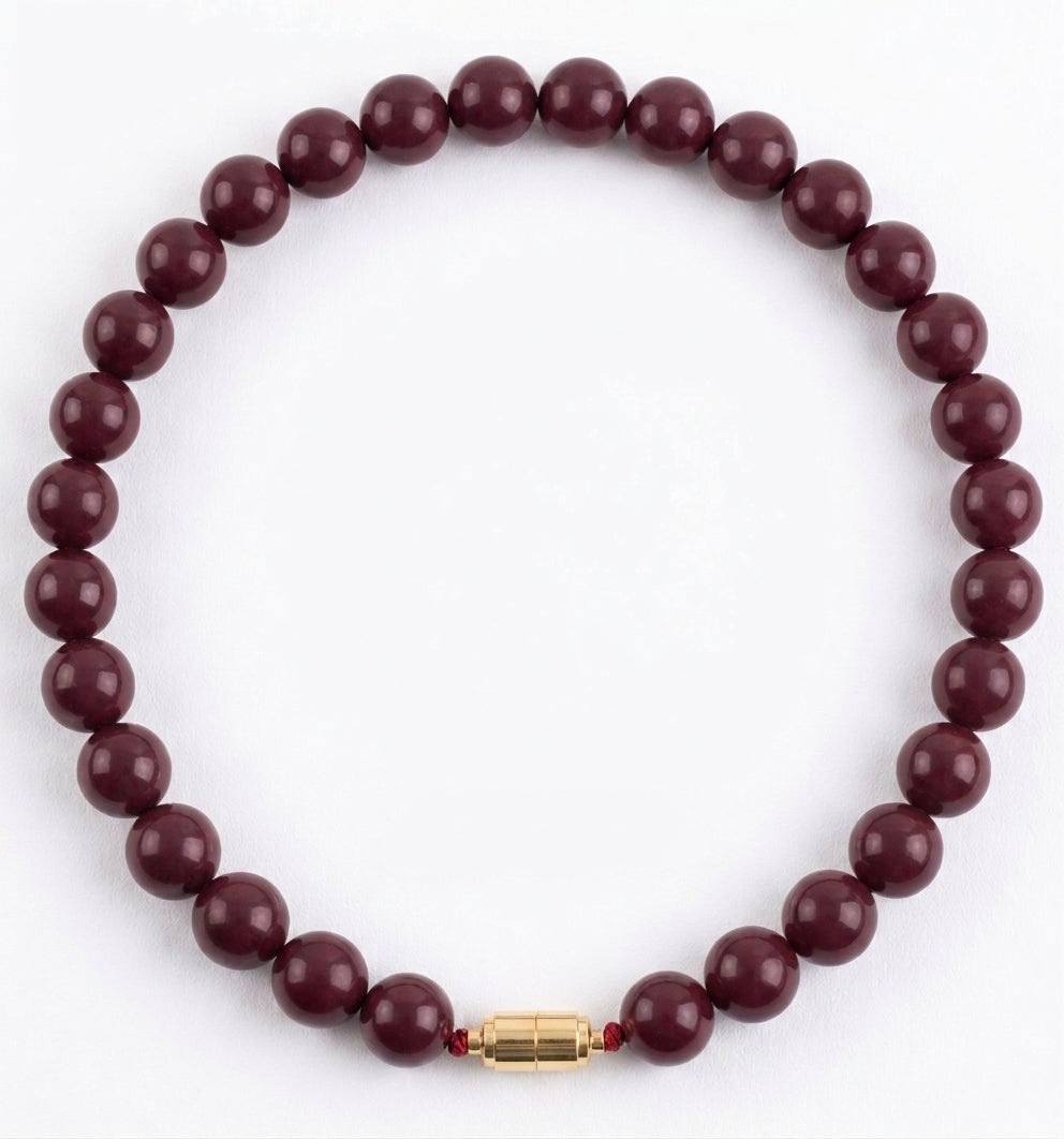 Maroon magnetic Necklace