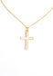 Mother of pearl cross necklace