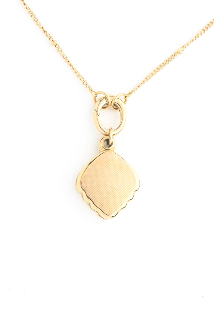 Seashell Locket Necklace-A