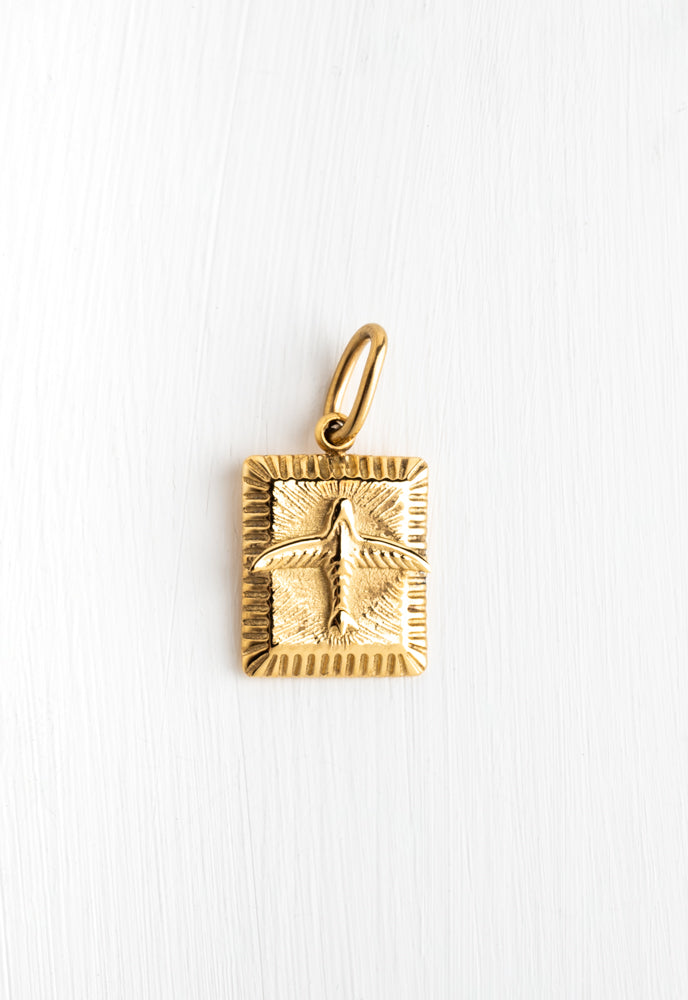 Soaring bird charm