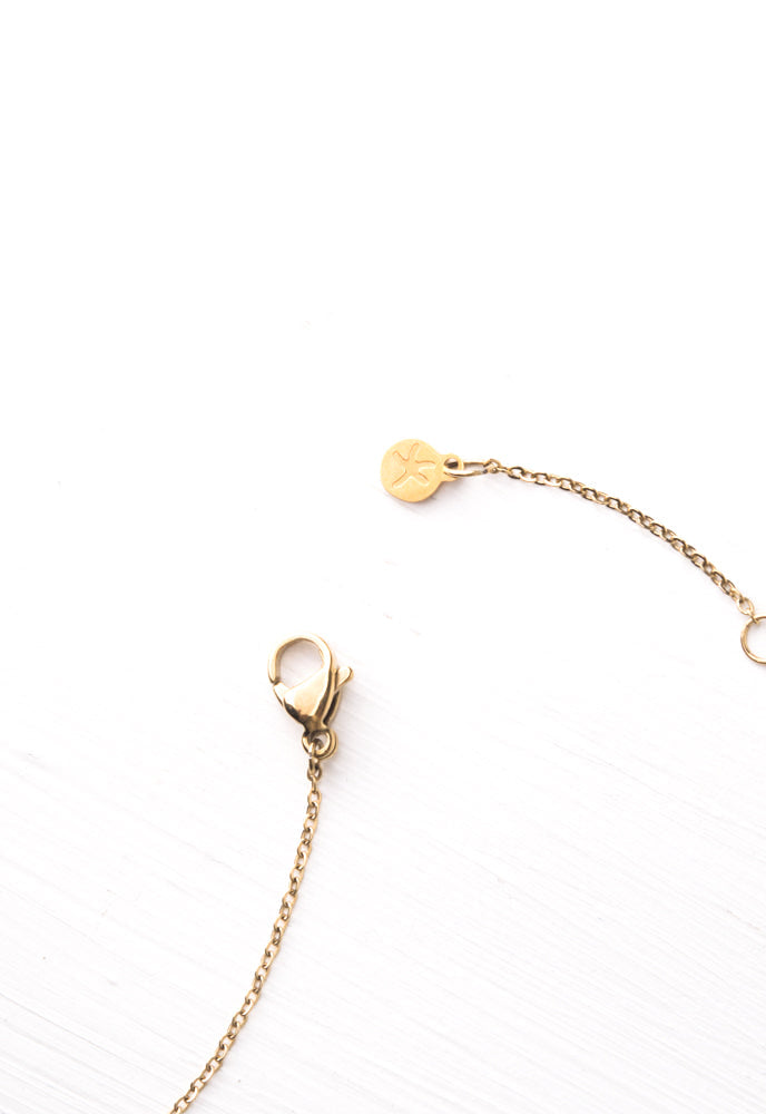 Give Justice Gold Bar Necklace