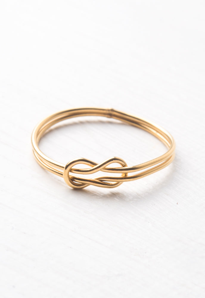 Deboroah Knot Gold Ring