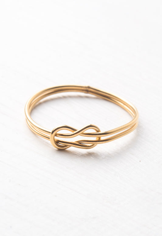 Deboroah Knot Gold Ring