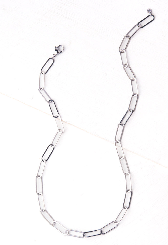 Georgie Silver Chain Necklace