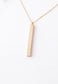 Give Joy Gold Bar Necklace