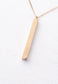 Give Joy Gold Bar Necklace