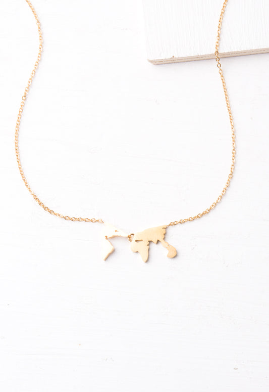 Eliana Gold World Necklace