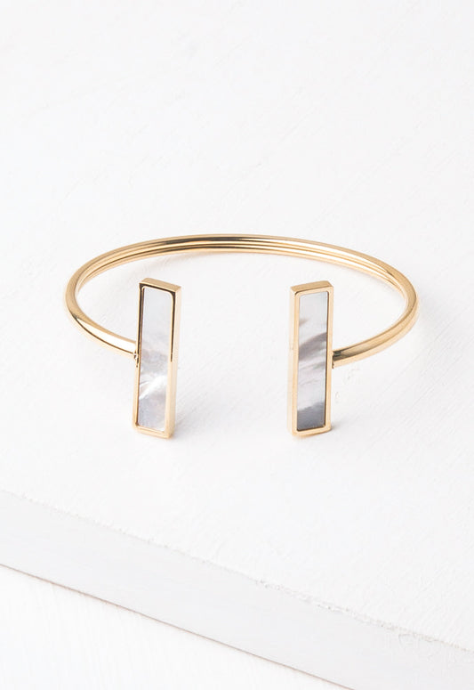 Rhetta Mother of Pearl & Gold Bracelet