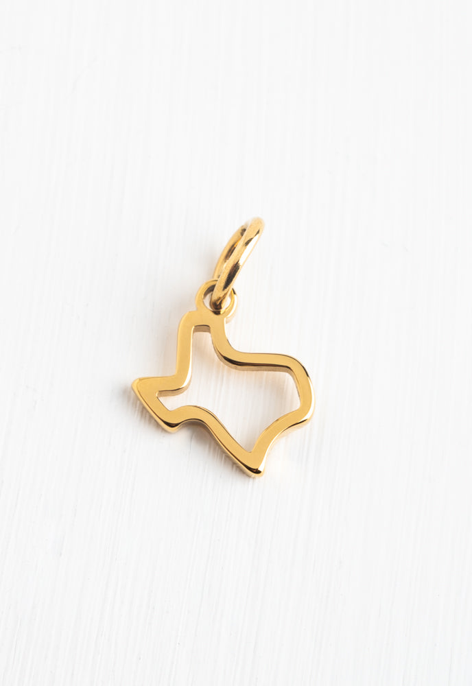 State of Texas Outline Charm