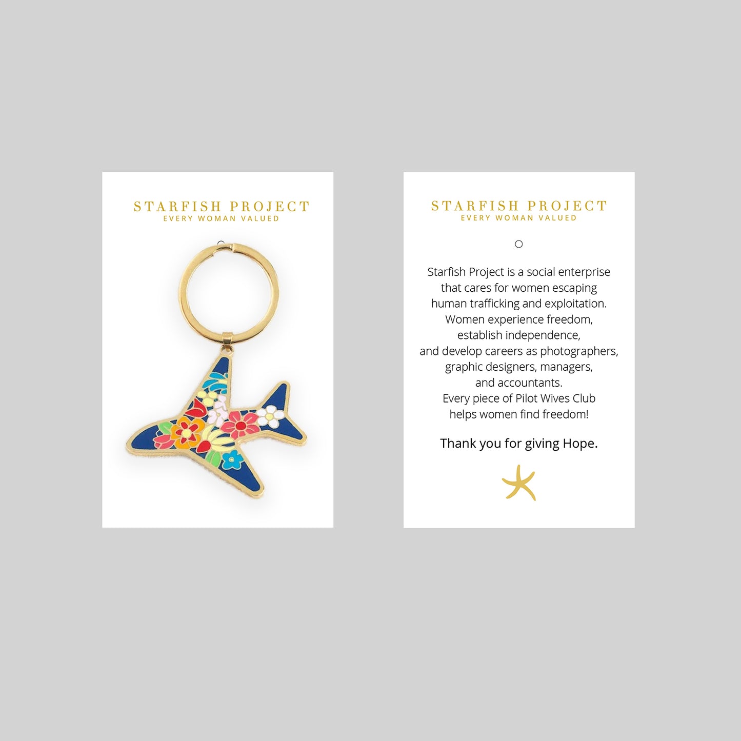 Airplane Keychain Card Packaging
