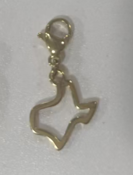Texas state charm with a lobster closure
