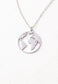 The Silver World Pendant Necklace