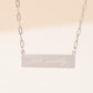 Give Mercy Bar Necklace