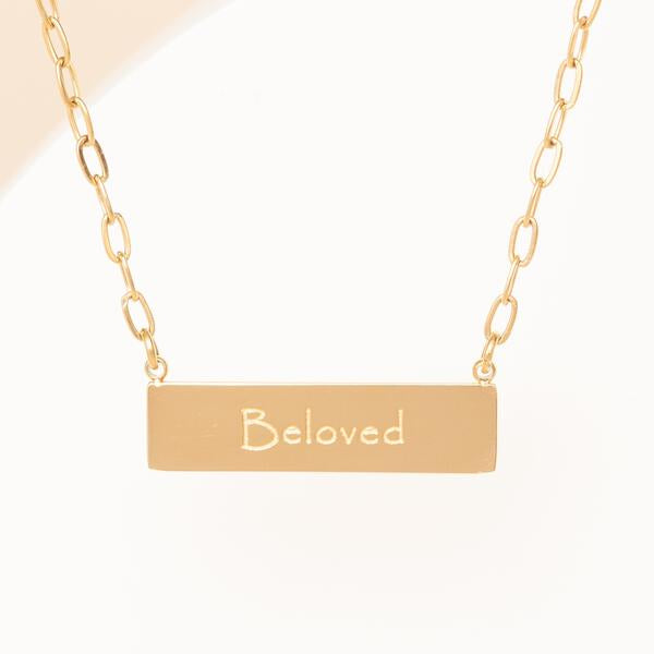 Beloved Gold Bar Necklace