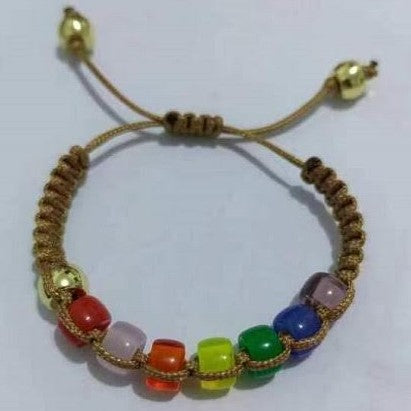 Rainbow Macrame Braceelet