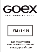 Tear Away Neck Label-YOUTH-YM