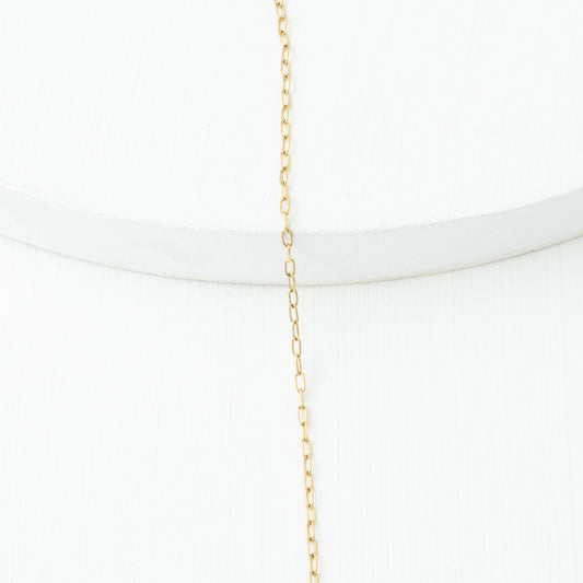 Rounded Paper Clip Chain 2*4mm
