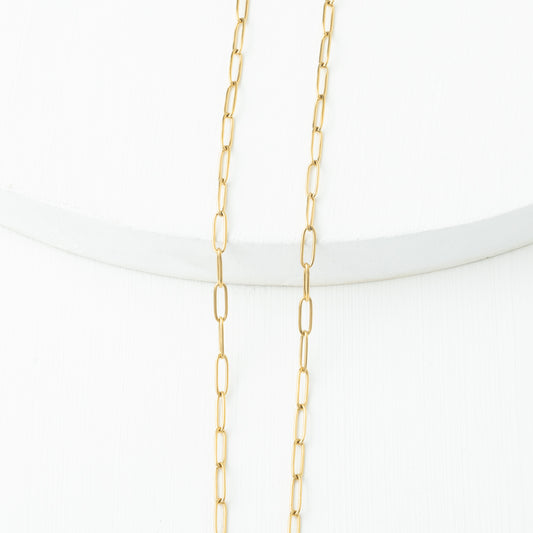 Rounded Paper Clip Chain 4*12mm