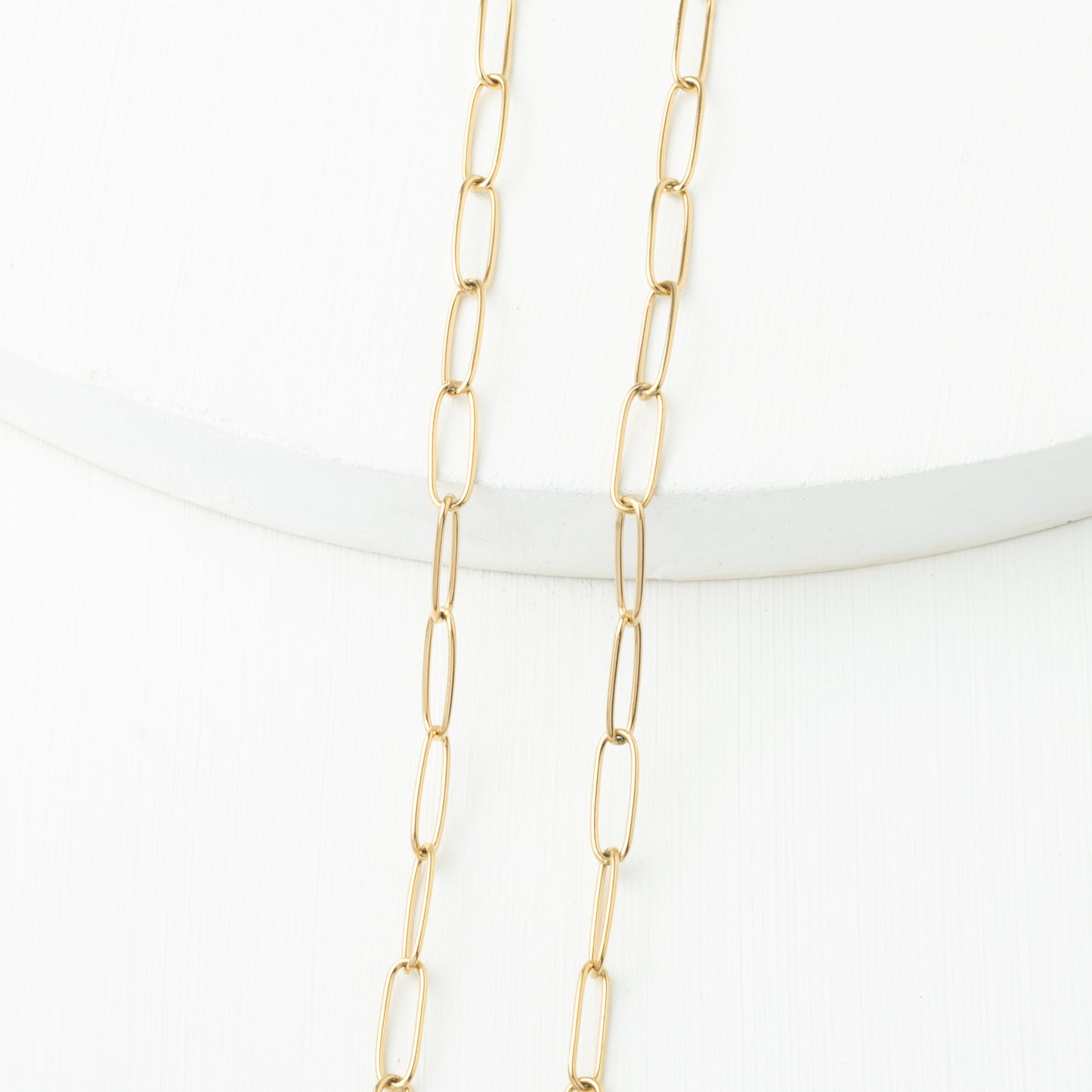 Rounded Paper Clip Chain 5*15mm