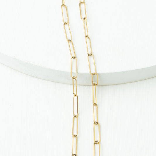 Rounded Paper Clip Chain 5*18mm