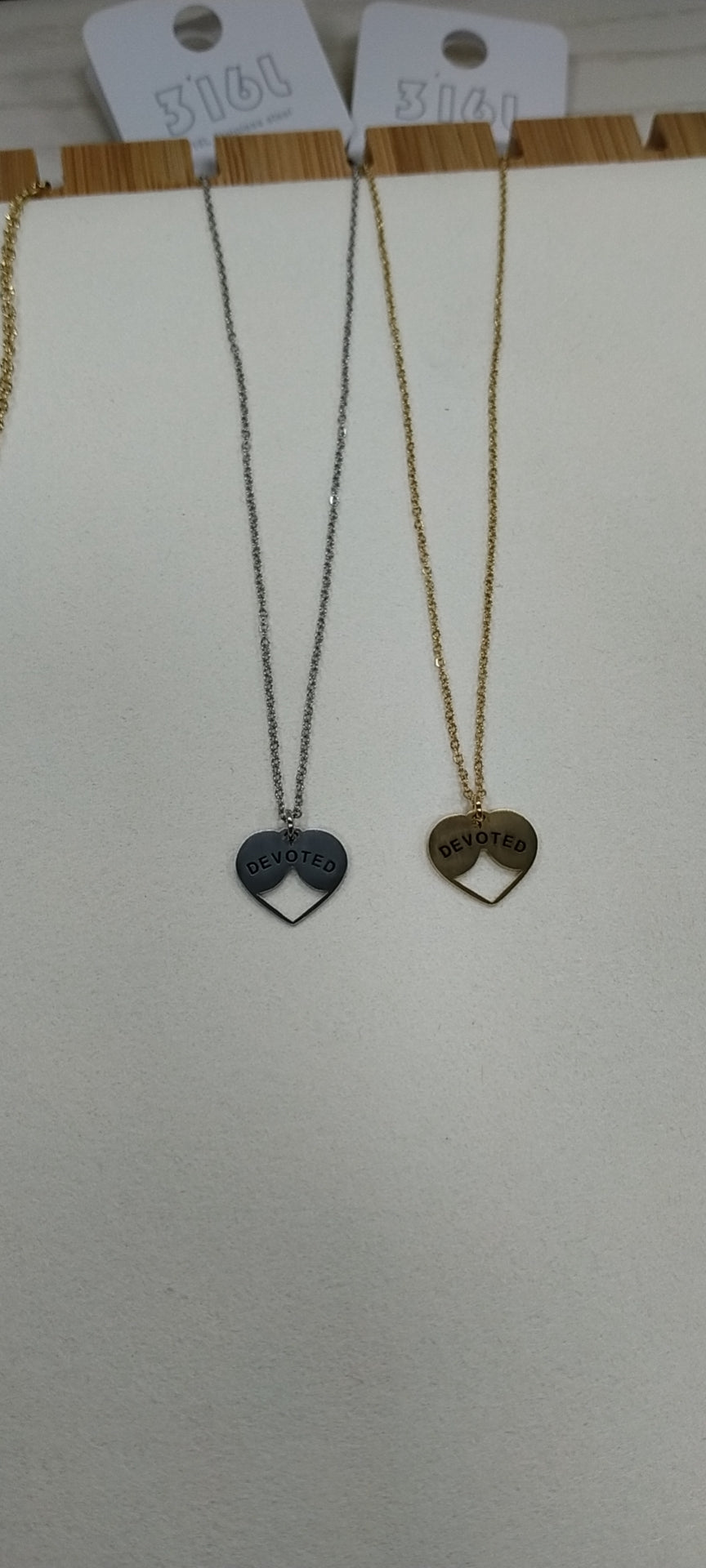 Devoted Necklace - stainless steel finish