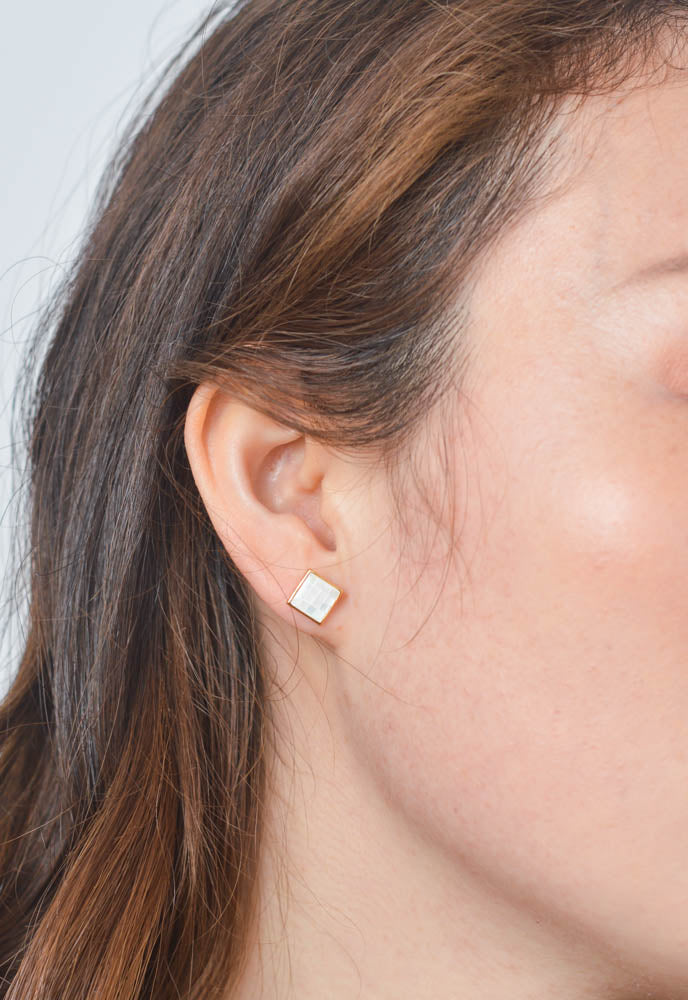 Delighted-in Mother of Pearl Earrings