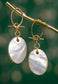 Iridescent Cloud Mother of Pearl Earrings