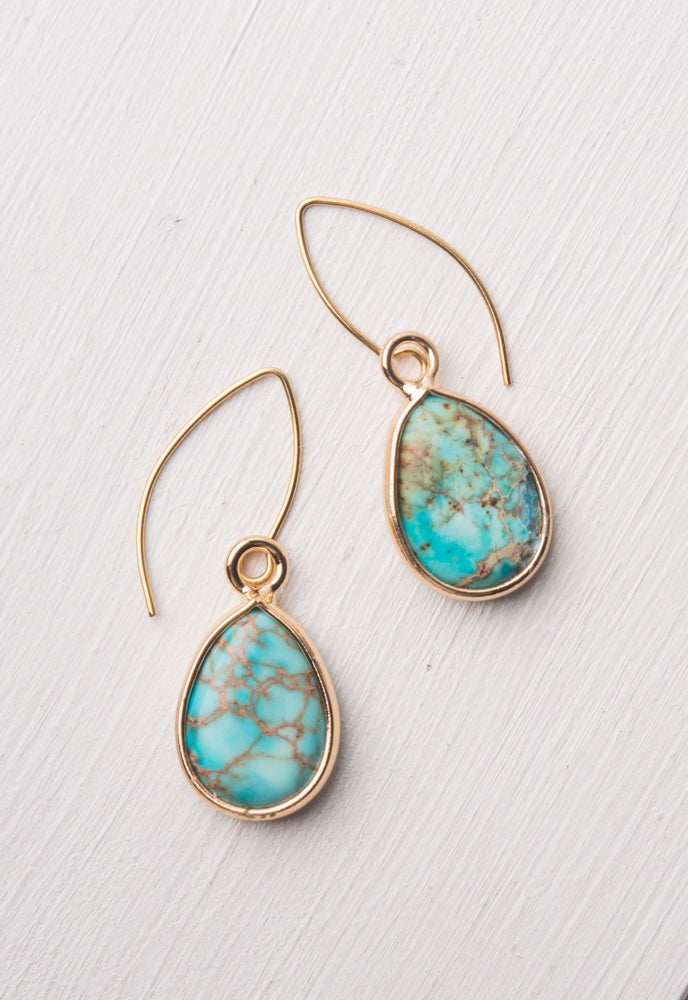 Teresa Turquoise Teardrop Earrings