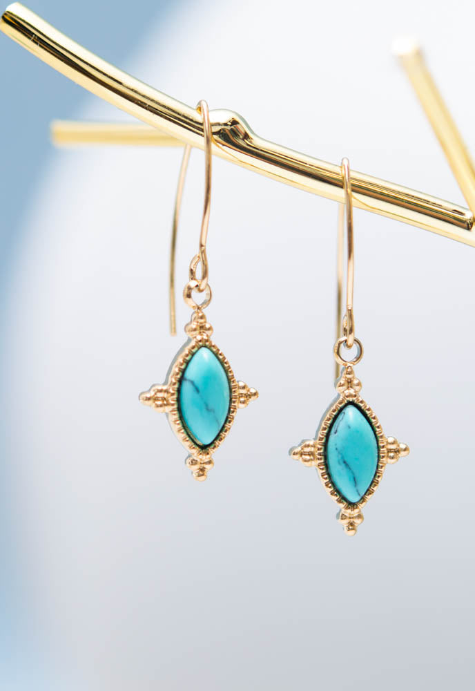 Forgiven Earrings in Turquoise