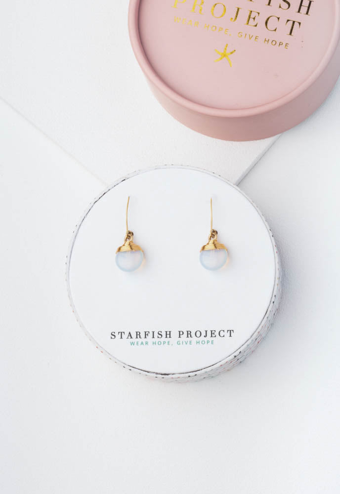 Drops of Delight Earrings in Moon Light
