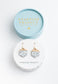 Restored White Turquoise Earrings