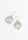 Restored White Turquoise Earrings