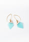 Brave Earrings in Aqua