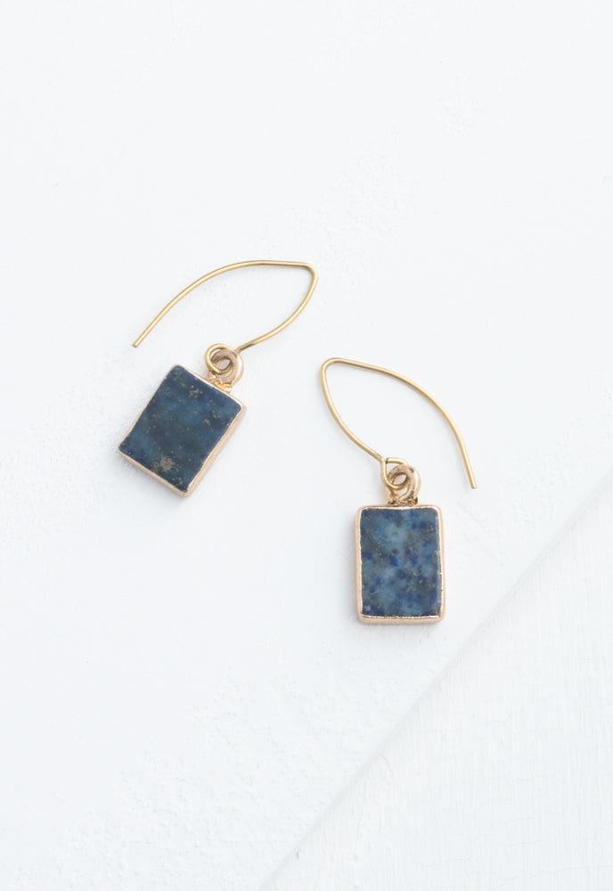 In the Clouds Lapis Earrings