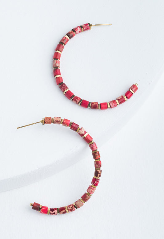 Your New Favorite Hoops in Scarlet
