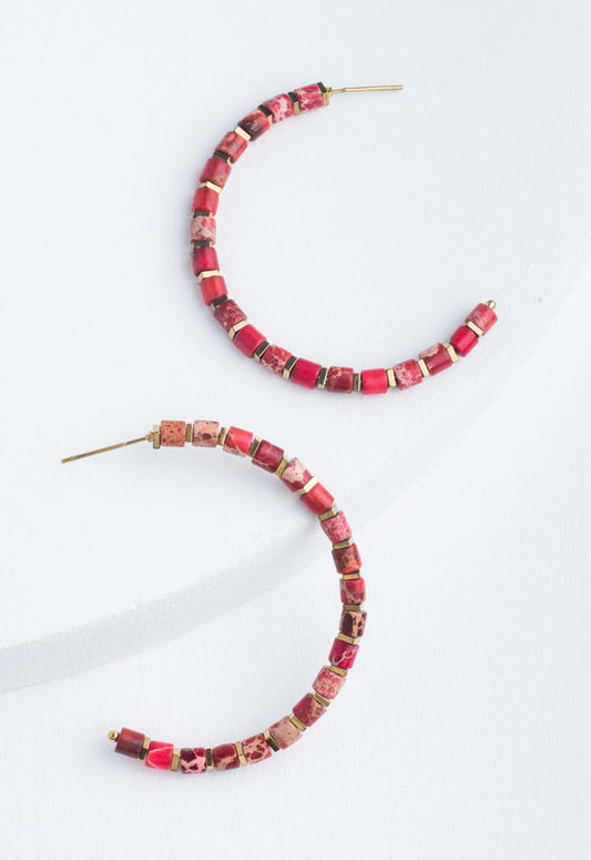 Your New Favorite Hoops in Scarlet