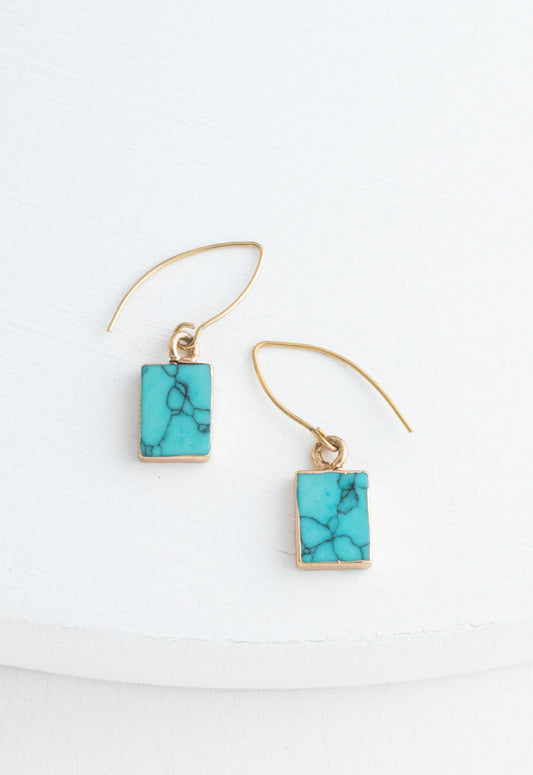 Restored Turquoise Earrings