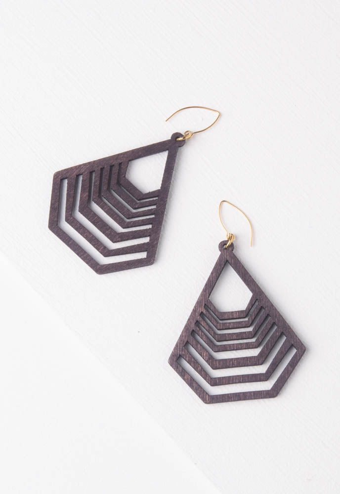 Raven Wood Earrings