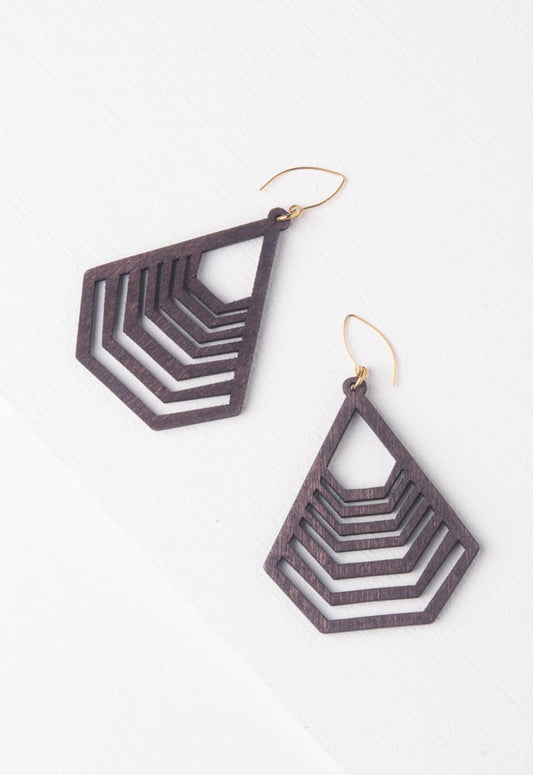 Raven Wood Earrings