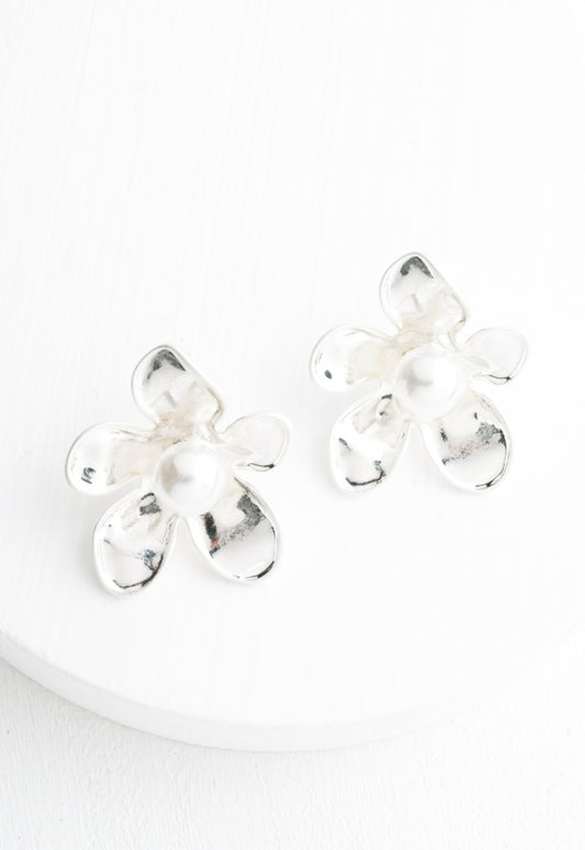 Hope In Bloom Earrings in Silver
