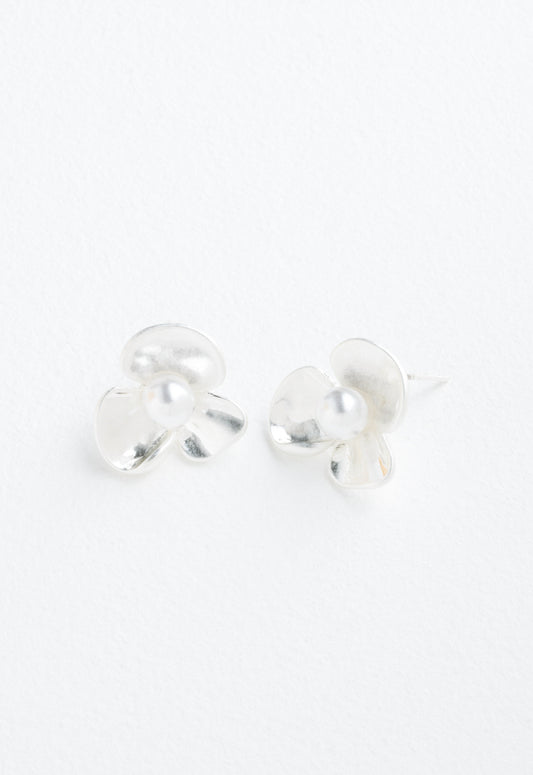 Perennial Bloom Earrings in Silver