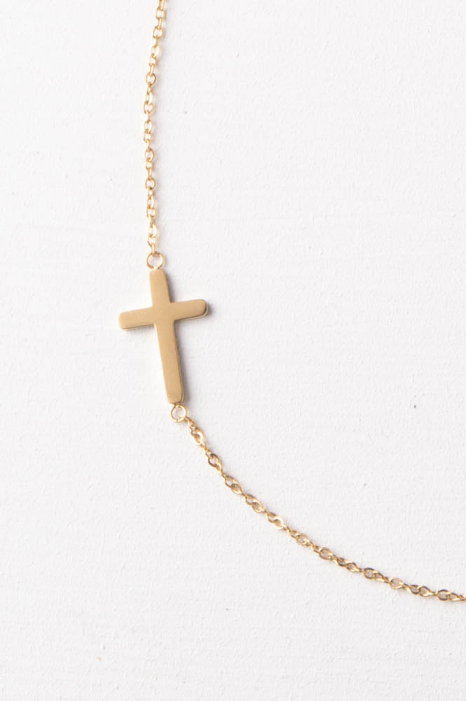 Gold Cross Necklace