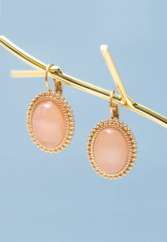Lovable Earrings in Serene Rose Quartz