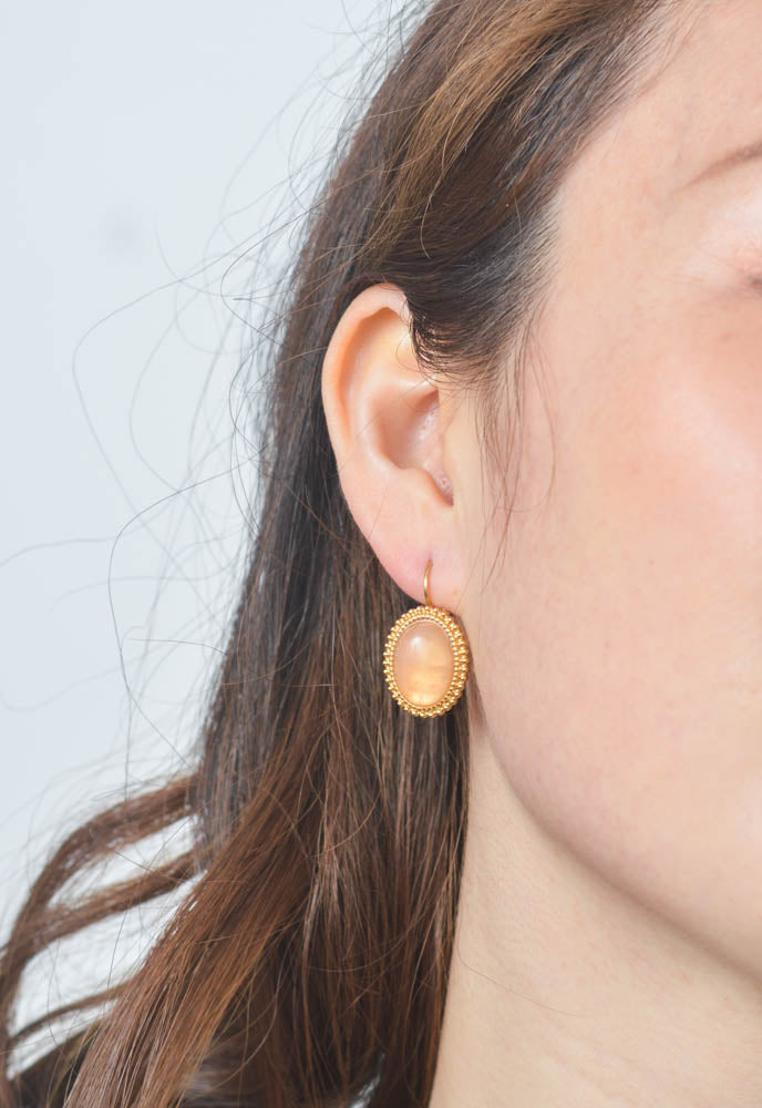 Lovable Earrings in Serene Rose Quartz