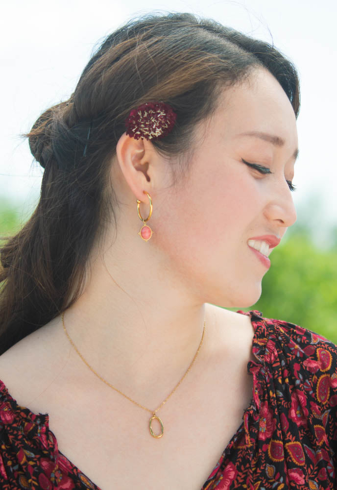 Abelia Gold Pendant Necklace